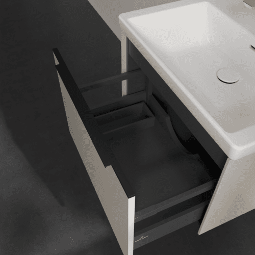 VILLEROY BOCH Subway 3.0 Vanity unit, 1 zásuvka, 622 x 429 x 478 mm, Cashmere Grey #C57501VN, obrázek 7
