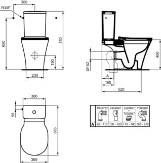 IDEAL STANDARD Splachovací nádržka Connect Air #E073401 - Bílá (Alpine), obrázek 8