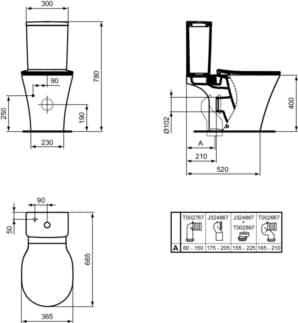 IDEAL STANDARD Splachovací nádržka Connect Air #E073401 - Bílá (Alpine), obrázek 13