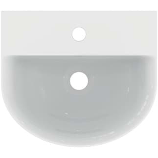 IDEAL STANDARD Connect Air umyvadlo s ručním oplachováním 400x350 mm, s 1 otvorem pro baterii, s přepadovým otvorem (kulatý) #E070101 - Bílá (Alpine), obrázek 2