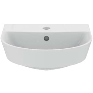 IDEAL STANDARD Connect Air umyvadlo s ručním oplachováním 400x350 mm, s 1 otvorem pro baterii, s přepadovým otvorem (kulatý) #E070101 - Bílá (Alpine), obrázek 6