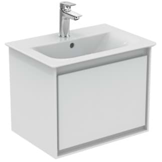 IDEAL STANDARD Connect Air toaletní skříňka 500x360mm, s 1 výsuvnou zásuvkou s měkkým zavíráním #E0817B2 - bílá lesklá / bílá matná