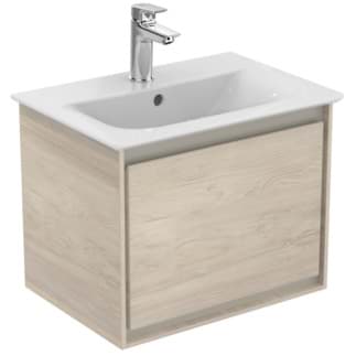 IDEAL STANDARD Connect Air toaletní skříňka 500x360mm, s 1 výsuvnou zásuvkou s měkkým zavíráním #E0817UK - dekor světlá borovice/hnědá matná