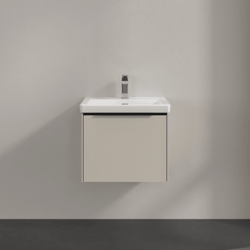 VILLEROY BOCH Subway 3.0 Vanity unit, s osvětlením, 1 zásuvka, 523 x 429 x 448 mm, Cashmere Grey #C579L1VN, obrázek 3