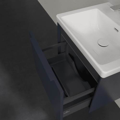 VILLEROY BOCH Subway 3.0 Vanity unit, s osvětlením, 1 zásuvka, 523 x 429 x 448 mm, Marine Blue #C579L2VQ, obrázek 7