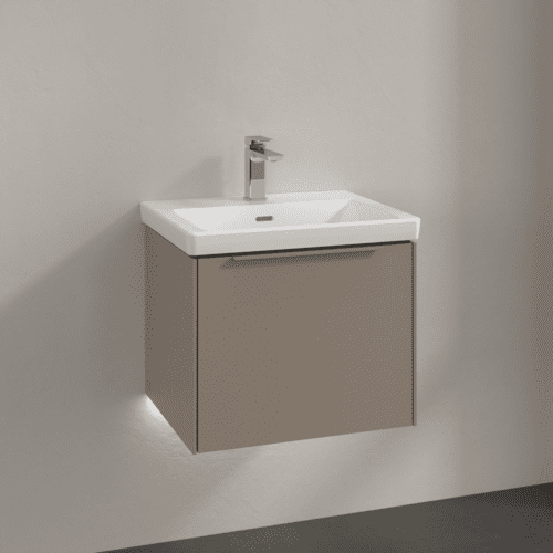 VILLEROY BOCH Subway 3.0 Vanity unit, s osvětlením, 1 zásuvka, 523 x 429 x 448 mm, taupe #C579L2VM, obrázek 2