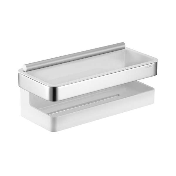 KEUCO Collection Moll polička do sprchy 12759010000 - chrom/bílá