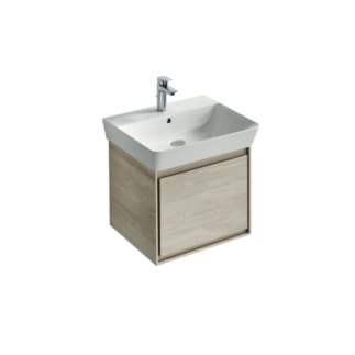 IDEAL STANDARD Connect Air toaletní skříňka 430x402 mm, s 1 výsuvnou zásuvkou s měkkým zavíráním #E0842UK - dekor světlá borovice/hnědá matná