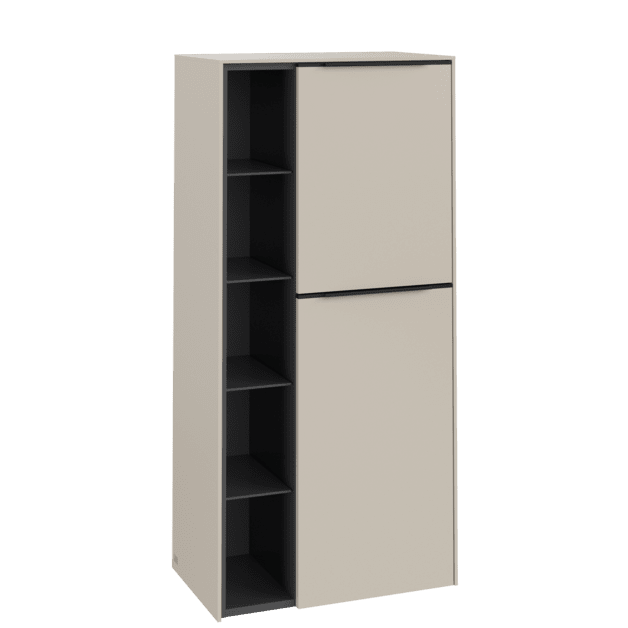 VILLEROY BOCH Středová skříňka Subway 3.0, 2 dveře, 574 x 1200 x 362 mm, Cashmere Grey / Cashmere Grey #C59901VN
