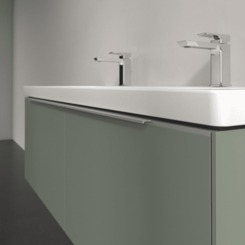 VILLEROY BOCH Subway 3.0 Vanity unit, s osvětlením, 2 výsuvy, 1272 x 429 x 478 mm, Soft Green #C601L0AF, obrázek 6