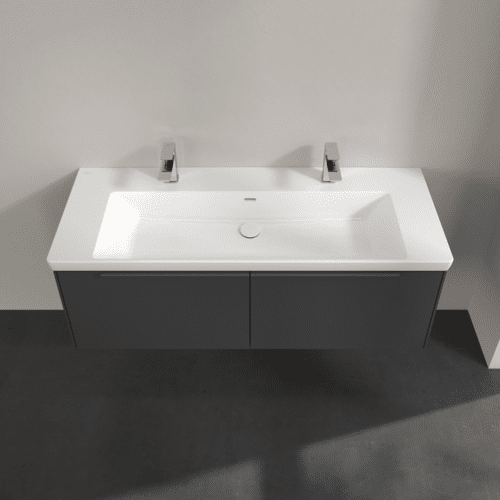 VILLEROY BOCH Subway 3.0 Vanity unit, 2 výsuvy, 1272 x 429 x 478 mm, grafitová barva #C60102VR, obrázek 5