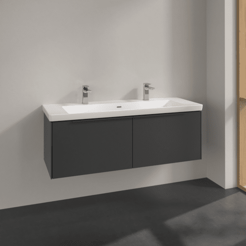 VILLEROY BOCH Subway 3.0 Vanity unit, 2 výsuvy, 1272 x 429 x 478 mm, grafitová barva #C60102VR, obrázek 3
