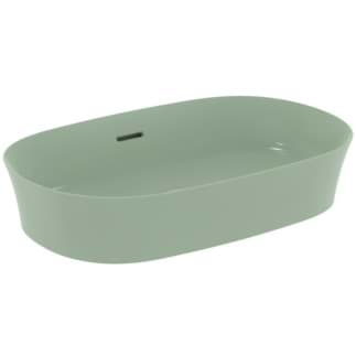 IDEAL STANDARD Ipalyss mísa 600x380mm, bez otvoru pro baterii, s přepadovým otvorem (štěrbinová) #E1397X9 - šalvějově zelená