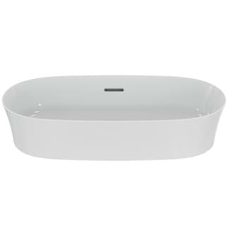 IDEAL STANDARD Mísa Ipalyss 600x380mm, bez otvoru pro baterii, s otvorem pro přepad (štěrbinová) #E1397MA - Bílá (Alpine) s Ideal Plus