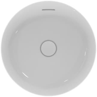 IDEAL STANDARD Mísa Ipalyss 400x400 mm, bez otvoru pro baterii, s otvorem pro přepad (štěrbinová) #E141301 - Bílá (Alpine)