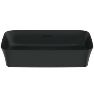 IDEAL STANDARD Ipalyss mísa 550x380mm, bez otvoru pro baterii, s přepadovým otvorem (štěrbinová) #E2078V3 - černá