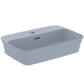 IDEAL STANDARD Miska Ipalyss 550x380mm, s 1 otvorem pro baterii, s přepadovým otvorem (štěrbinová) #E2077X8 - prášková modrá