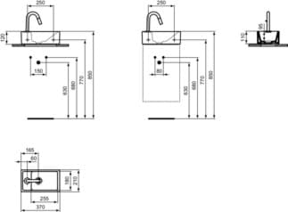 IDEAL STANDARD Balíček umyvadel Ideal Standard i.life S #E2134AA - chrom, obrázek 2