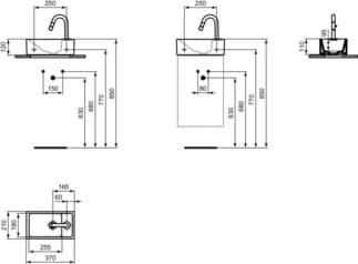 IDEAL STANDARD Balíček umyvadel Ideal Standard i.life S #E2129AA - chrom, obrázek 1