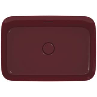 IDEAL STANDARD Mísa Ipalyss 550x380mm, bez otvoru pro kohoutek, s přepadovým otvorem (štěrbinová) #E2078V6 - granátové jablko