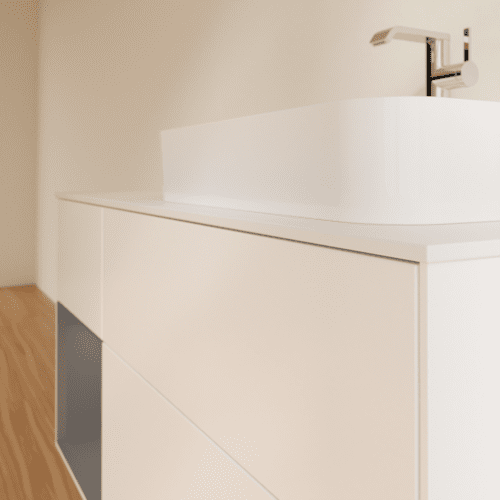 VILLEROY BOCH Toaletní skříňka Finion, s osvětlením, 3 výsuvy, 1200 x 603 x 501 mm, bílý matný lak / antracitový matný lak / bílé matné sklo #F391GKMT, obrázek 6