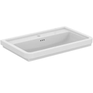 IDEAL STANDARD Nábytkové umyvadlo Calla 865x540 mm, s 1 otvorem pro baterii, s tříotvorovým přepadem (kulaté) #E224101 - Bílá (Alpine)