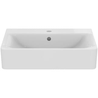 IDEAL STANDARD Umyvadlo Connect 600x460mm, s 1 otvorem pro baterii, s otvorem pro přepad (kulatý) #E7141MA - Bílá (Alpine) s Ideal Plus, obrázek 4