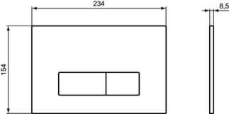 IS Oleas M2 ovládací tlačítko #R0121A6 - černá
