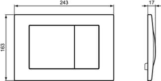 IDEAL STANDARD Deska pohonu Septa Pro M1 #R0127MY - kartáčovaná ocel, obrázek 2