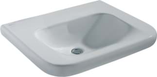IDEAL STANDARD Contour 21 umyvadlo 650x555 mm, bez otvoru pro baterii, bez přepadu #S253401 - Bílá (Alpine)
