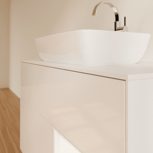 VILLEROY BOCH Umyvadlová skříňka Finion, s osvětlením, 2 výsuvy, 1000 x 603 x 501 mm, lesklý bílý lak / bílý matný lak / bílé matné sklo #F781MTGF, obrázek 6