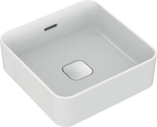 IDEAL STANDARD Strada II umyvadlo na desku 400x400 mm, bez otvoru pro baterii, s otvorem pro přepad (štěrbinové) #T2963MA - Bílá (Alpine) s Ideal Plus, obrázek 1