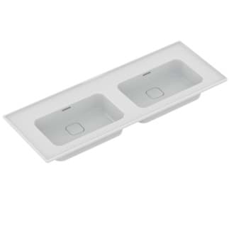 IDEAL STANDARD Strada II nábytkové dvojumyvadlo 1240x460mm, bez otvoru pro baterii, s otvorem pro přepad (štěrbinové) #T3636MA - Bílá (Alpine) s Ideal Plus, obrázek 4
