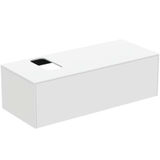 IDEAL STANDARD Toaletní skříňka Conca 1202x505 mm, s 1 výsuvnou zásuvkou s tichým zavíráním, s horní deskou #T3932Y1 - matná bílá