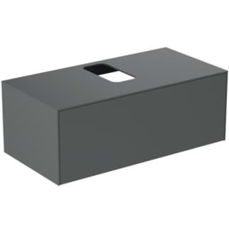 IDEAL STANDARD Toaletní skříňka Conca 1002x505 mm, s 1 výsuvnou zásuvkou s tichým zavíráním, s horní deskou #T3930Y2 - antracit matný