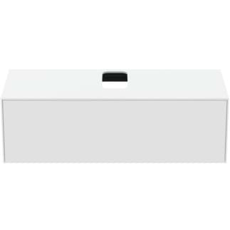 IDEAL STANDARD Toaletní skříňka Conca 1202x505 mm, s 1 výsuvnou zásuvkou s tichým zavíráním, s horní deskou #T3931Y1 - matná bílá