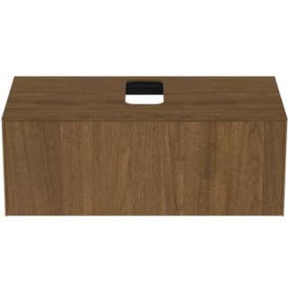 IDEAL STANDARD Toaletní skříňka Conca 1002x505 mm, s 1 výsuvnou zásuvkou s tichým zavíráním, s horní deskou #T3930Y5 - tmavý ořech