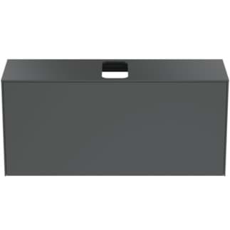 IDEAL STANDARD Toaletní skříňka Conca 1202x373 mm, s 1 výsuvnou zásuvkou s tichým zavíráním, s horní deskou #T3937Y2 - antracit matný