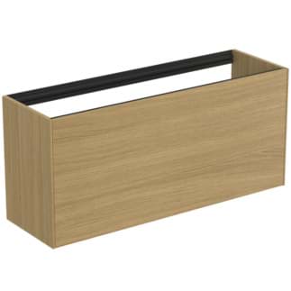IDEAL STANDARD Toaletní skříňka Conca 1200x373 mm, s 1 výsuvnou zásuvkou s tichým zavíráním #T3939Y6 - světlý dub
