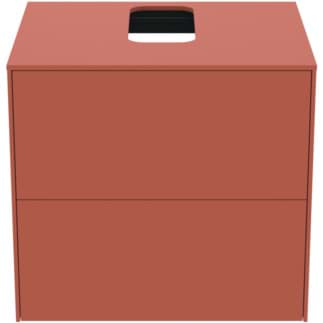 IDEAL STANDARD Toaletní skříňka Conca 602x505 mm, se 2 výsuvnými zásuvkami s tichým zavíráním, s horní deskou #T3940Y3 - Sunset matný