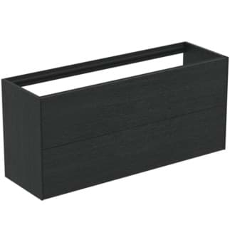 IDEAL STANDARD Toaletní skříňka Conca 1200x373 mm, se 2 výsuvnými zásuvkami push-pull #T3951Y4 - fládrovaný dub
