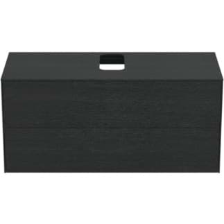 IDEAL STANDARD Toaletní skříňka Conca 1202x505 mm, se 2 výsuvnými zásuvkami s tichým zavíráním, s umyvadlovou deskou #T3943Y4 - fládrovaný dub