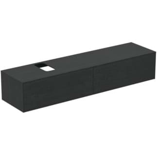 IDEAL STANDARD Toaletní skříňka Conca 1987x505 mm, se 2 výsuvnými zásuvkami s tichým zavíráním, s umyvadlovou deskou #T3986Y4 - fládrovaný dub