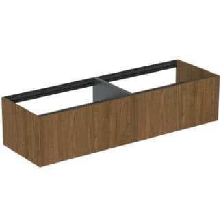 IDEAL STANDARD Toaletní skříňka Conca 1585x505 mm, se 2 výsuvnými zásuvkami s tichým zavíráním #T3984Y5 - tmavý ořech