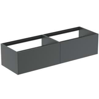 IDEAL STANDARD Toaletní skříňka Conca 1585x505 mm, se 2 výsuvnými zásuvkami s tichým zavíráním #T3984Y2 - antracit matný