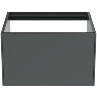 IDEAL STANDARD Toaletní skříňka Conca 600x505 mm, s 1 výsuvnou zásuvkou s tichým zavíráním #T3982Y2 - antracit matný