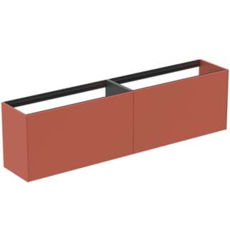 IDEAL STANDARD Toaletní skříňka Conca 1985x373 mm, se 2 výsuvnými zásuvkami s tichým zavíráním #T3999Y3 - Sunset matt