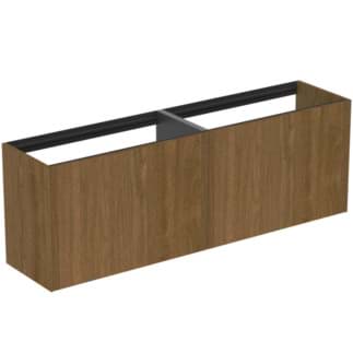 IDEAL STANDARD Toaletní skříňka Conca 1585x373 mm, se 2 výsuvnými zásuvkami s tichým zavíráním #T3996Y5 - tmavý ořech
