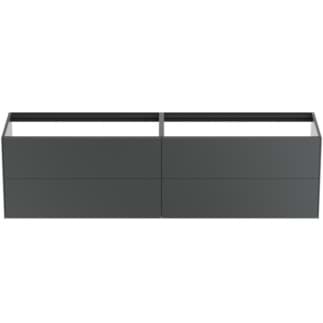 IDEAL STANDARD Toaletní skříňka Conca 1985x505 mm, se 4 výsuvnými zásuvkami s tichým zavíráním #T3993Y2 - antracit matný