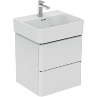 IDEAL STANDARD Toaletní skříňka Adapto 470x417 mm, se 2 výsuvnými zásuvkami s tichým zavíráním #T4299WG - Bílý lak s vysokým leskem